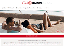Tablet Screenshot of clubbaron.com.ar